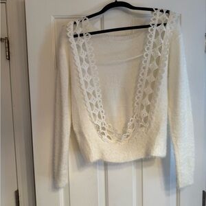 Women's White Sweater